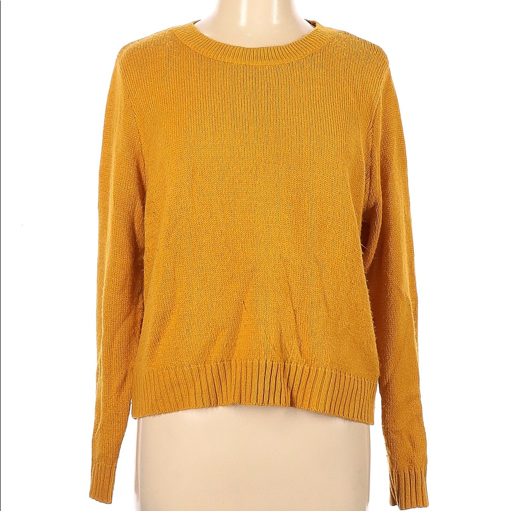 H&M Divided Yellow-Gold Cropped Sweater, size M, great condition, best offer